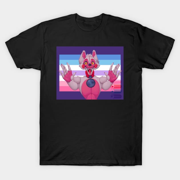 Funtime Foxy Pride T-Shirt by SlinkyCat